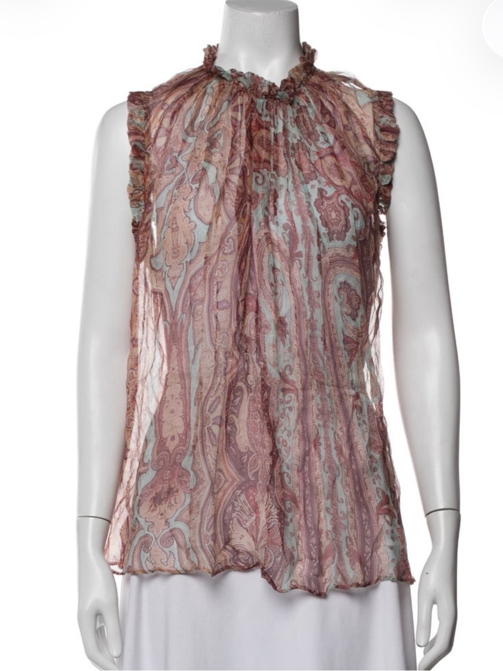 Zimmermann Paisley Silk Top